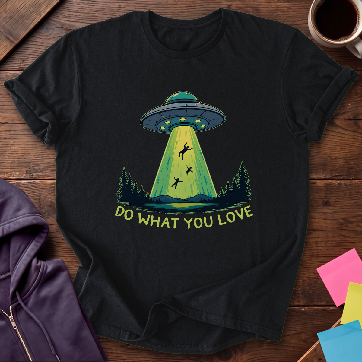 Alien Do What You Love T-Shirt — Black