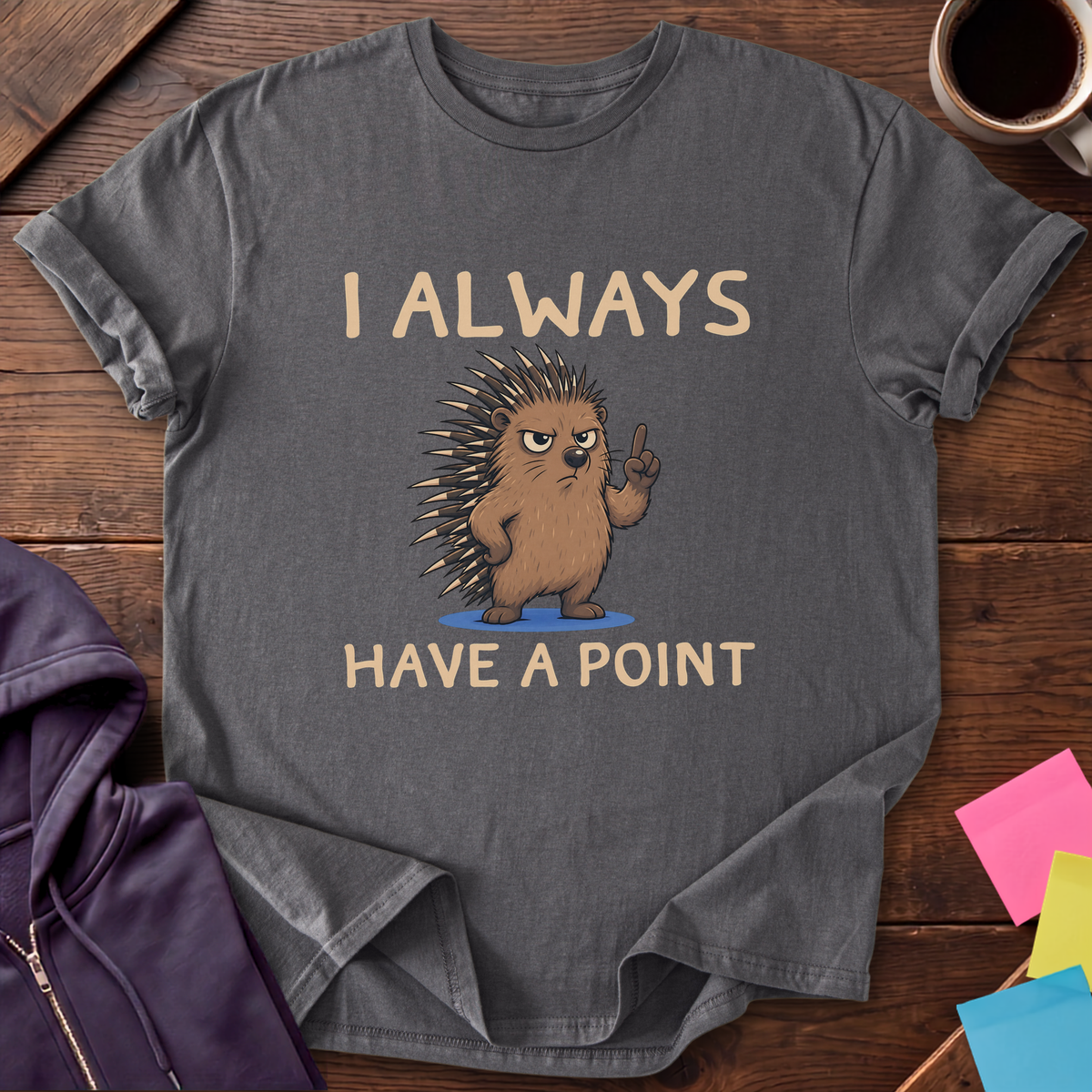 Always Have A Point T-Shirt — Charcoal