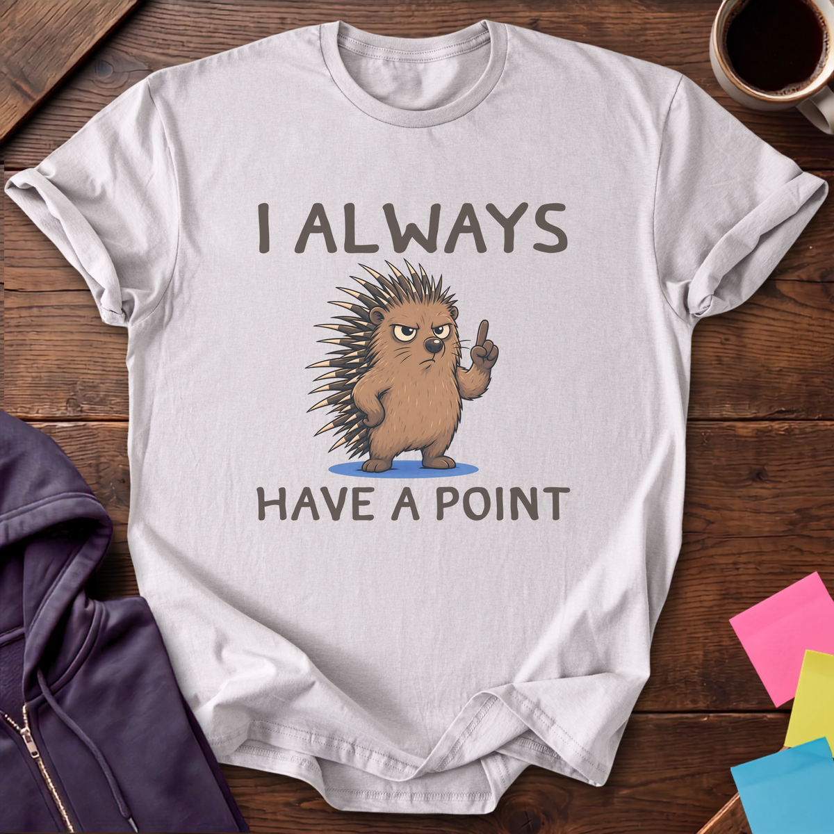 Always Have A Point T-Shirt — Ice Grey