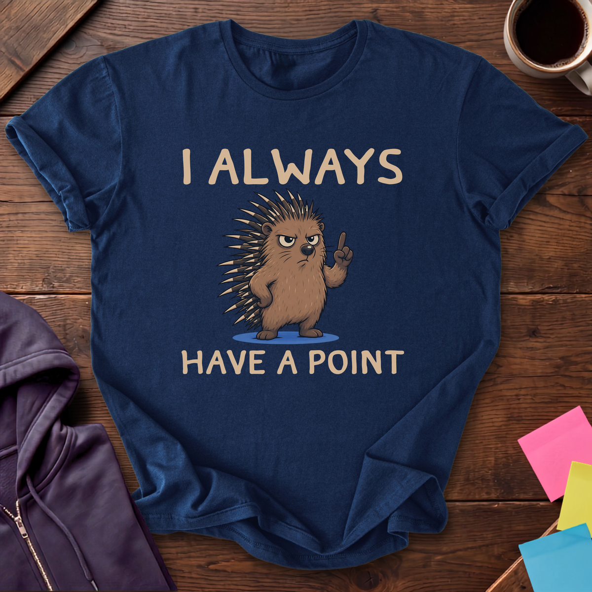 Always Have A Point T-Shirt — Navy