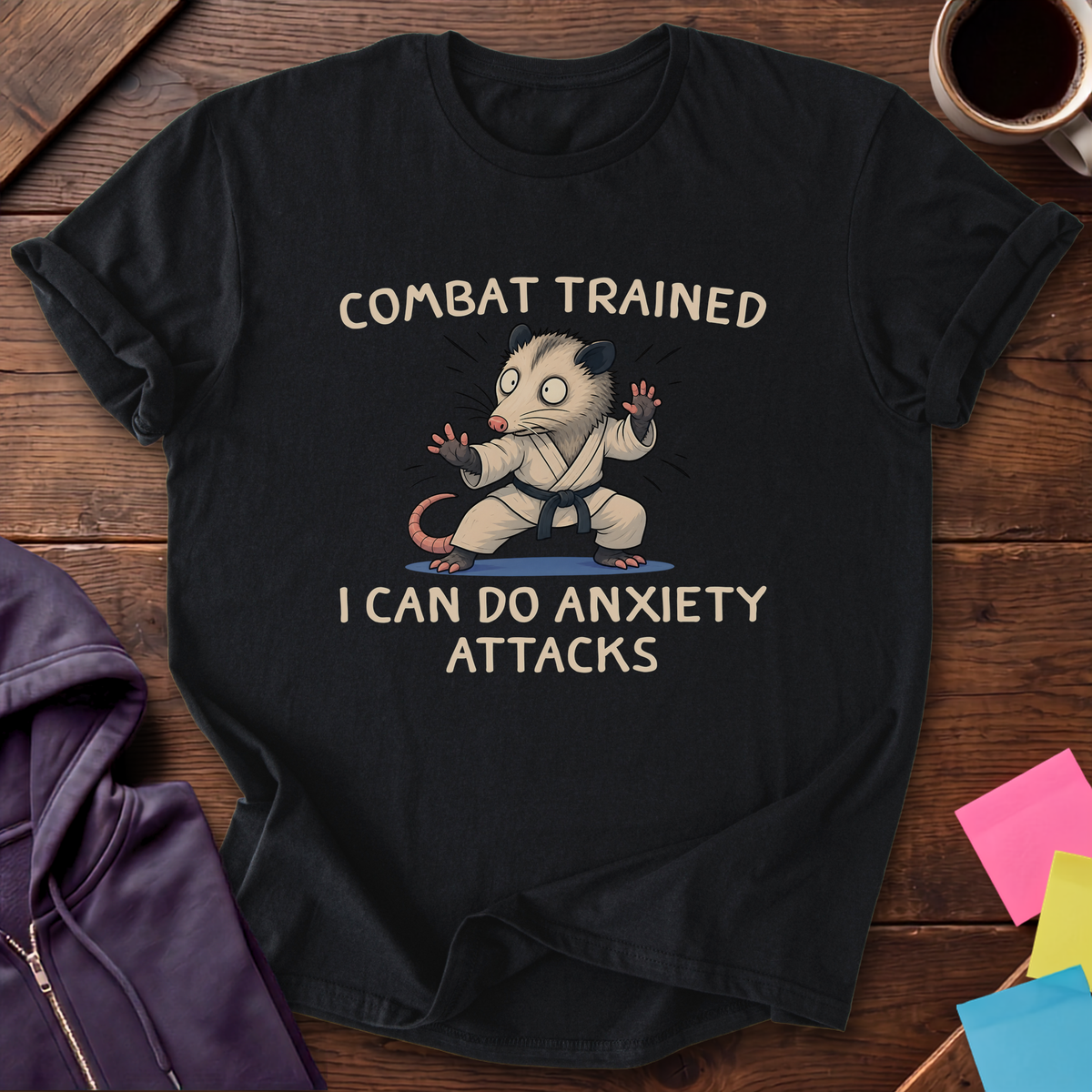 Anxiety Attacks T-Shirt — Black