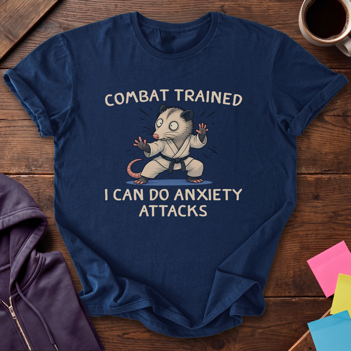 Anxiety Attacks T-Shirt — Navy
