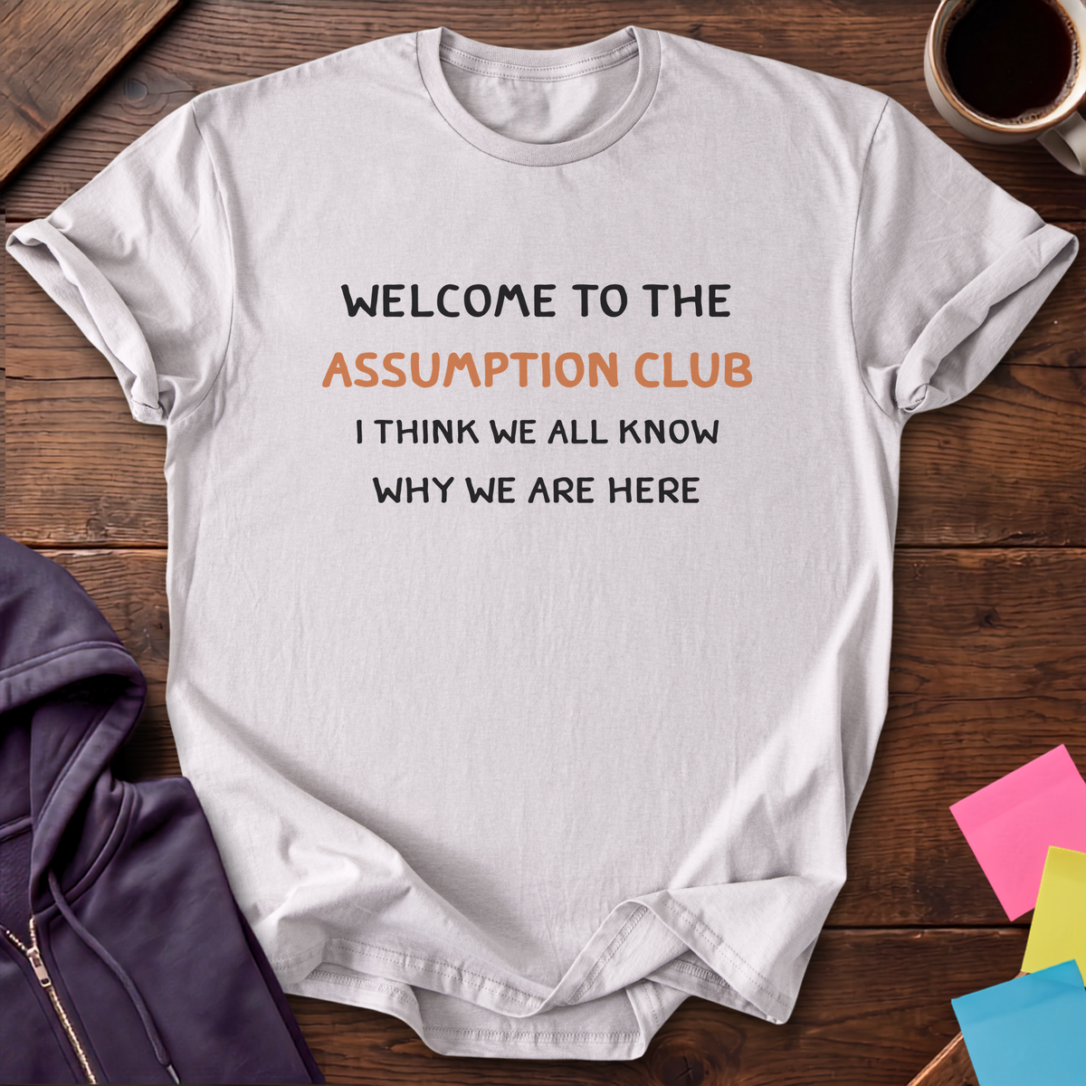 Assumption Club T-Shirt — Ice Grey