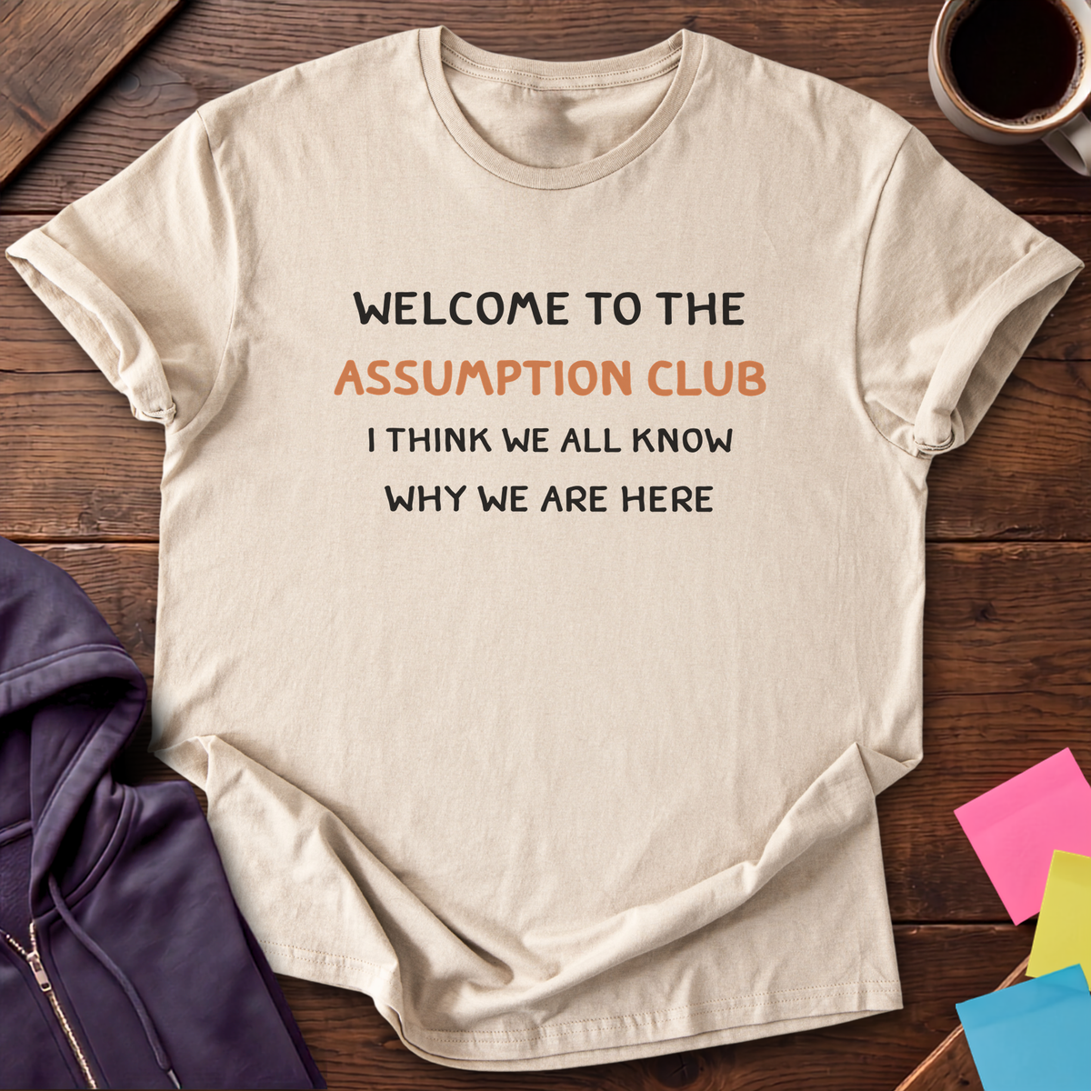 Assumption Club T-Shirt — Sand