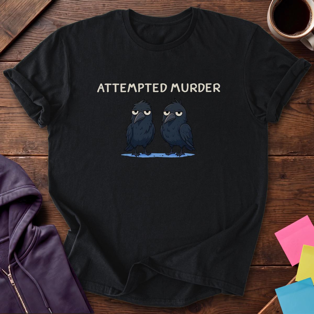 Attempted Murder T-Shirt — Black