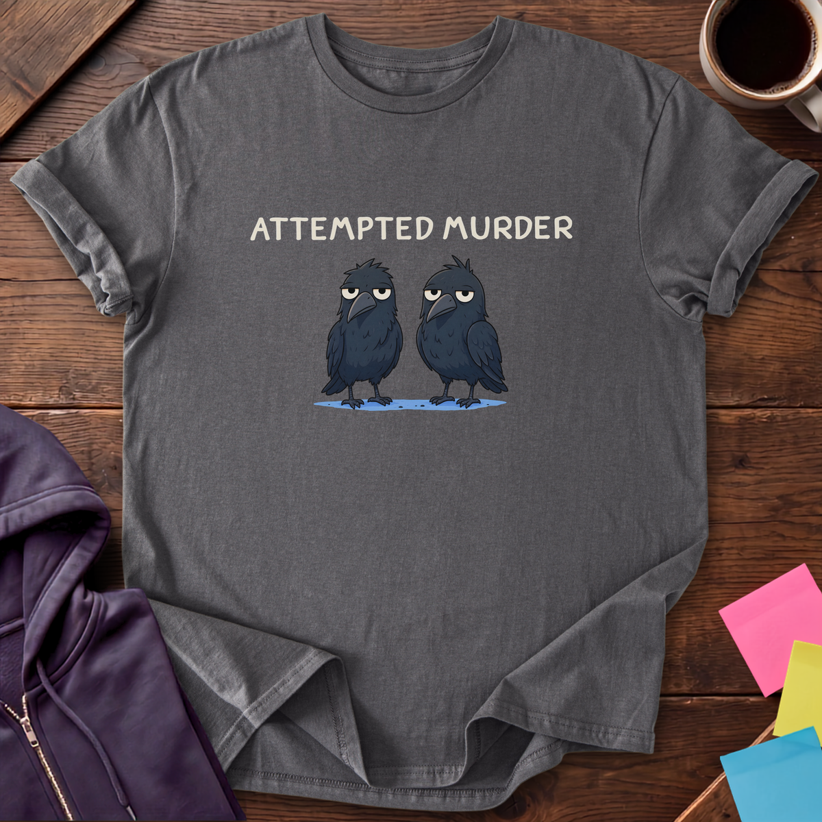 Attempted Murder T-Shirt — Charcoal