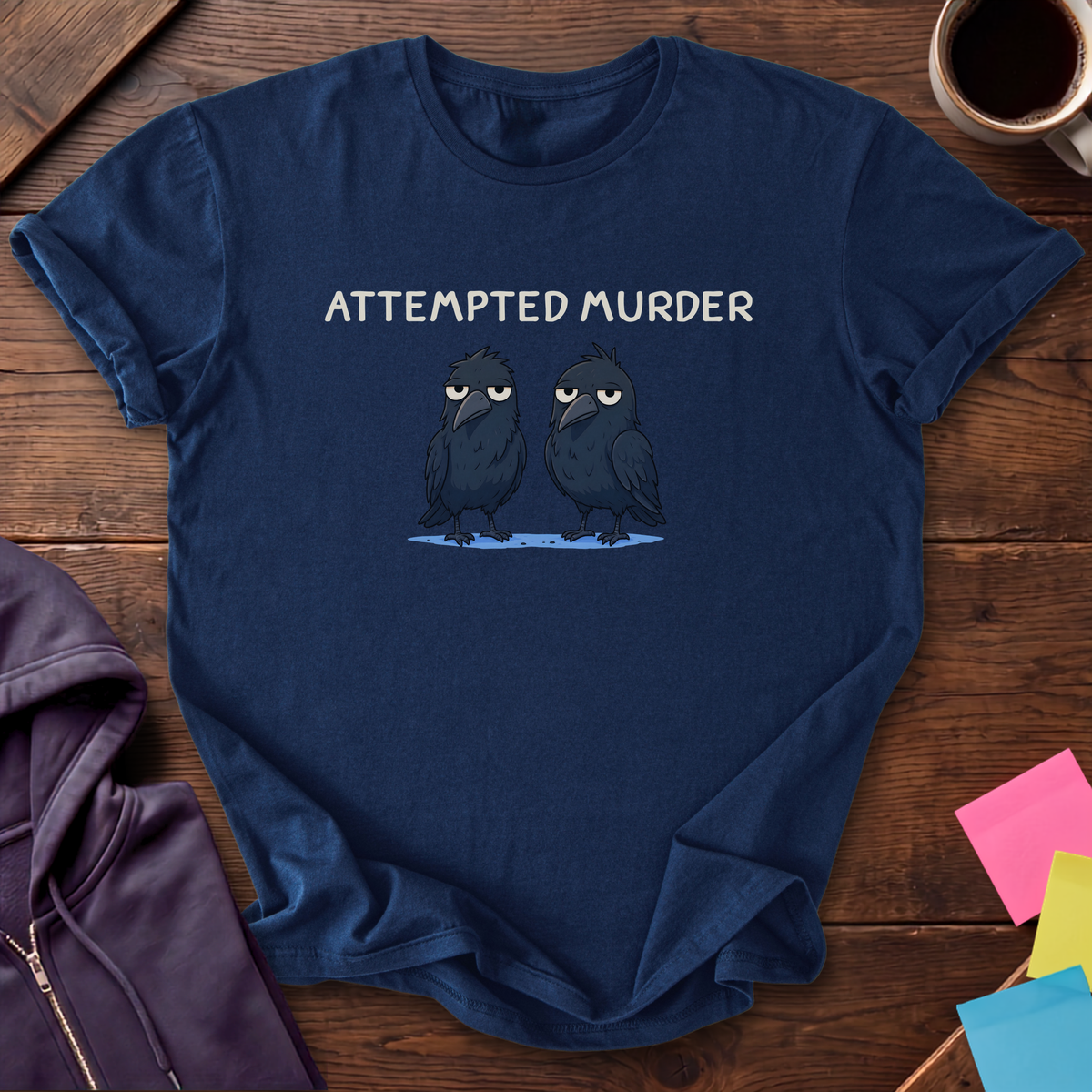 Attempted Murder T-Shirt — Navy