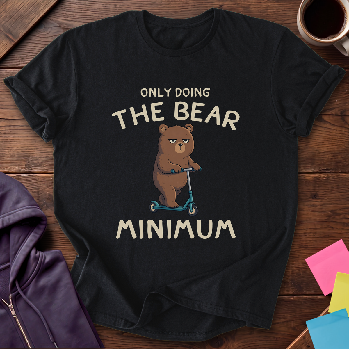 Bear Minimum T-Shirt — Black