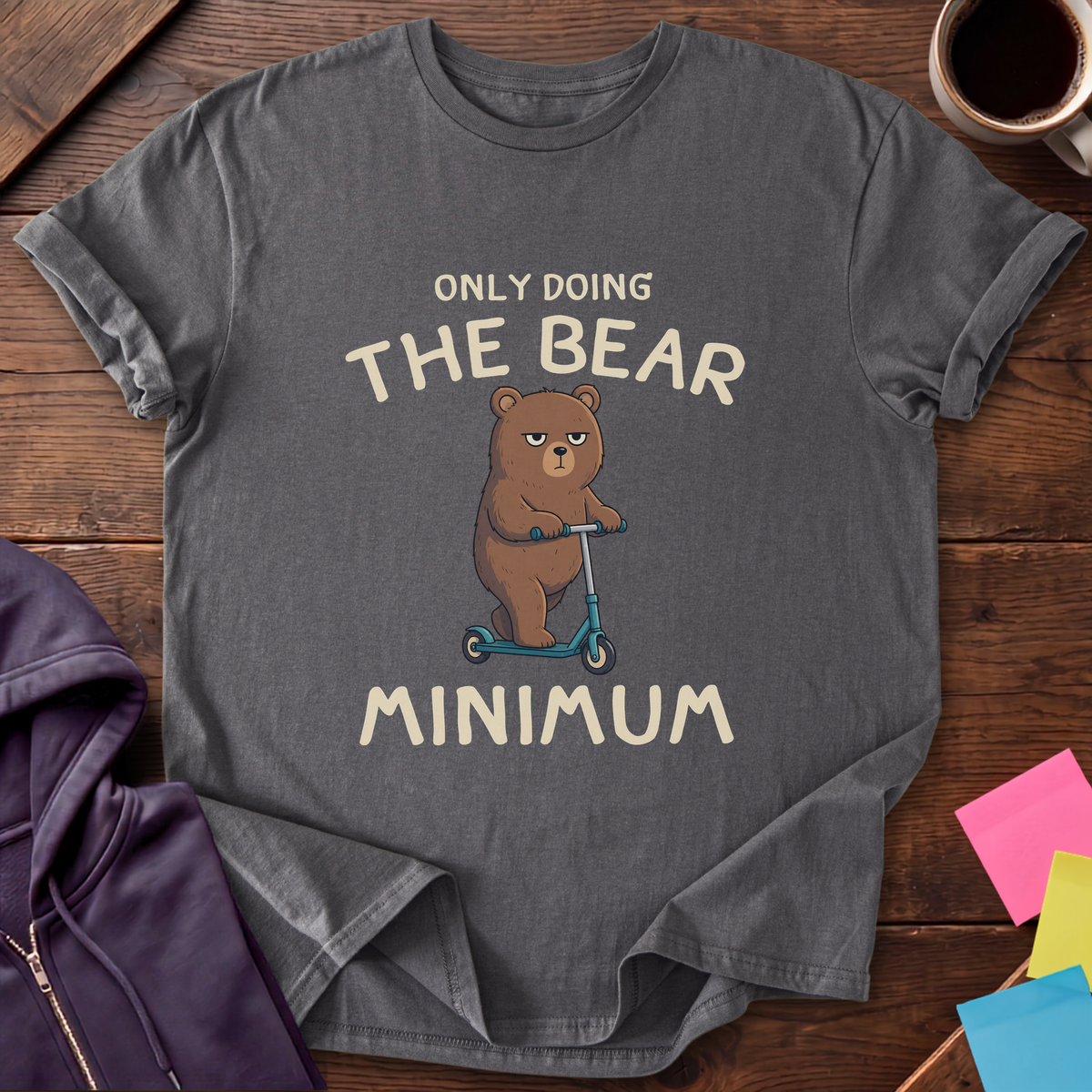Bear Minimum T-Shirt — Charcoal