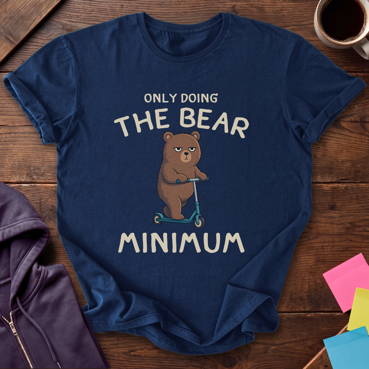 Bear Minimum T-Shirt — Navy