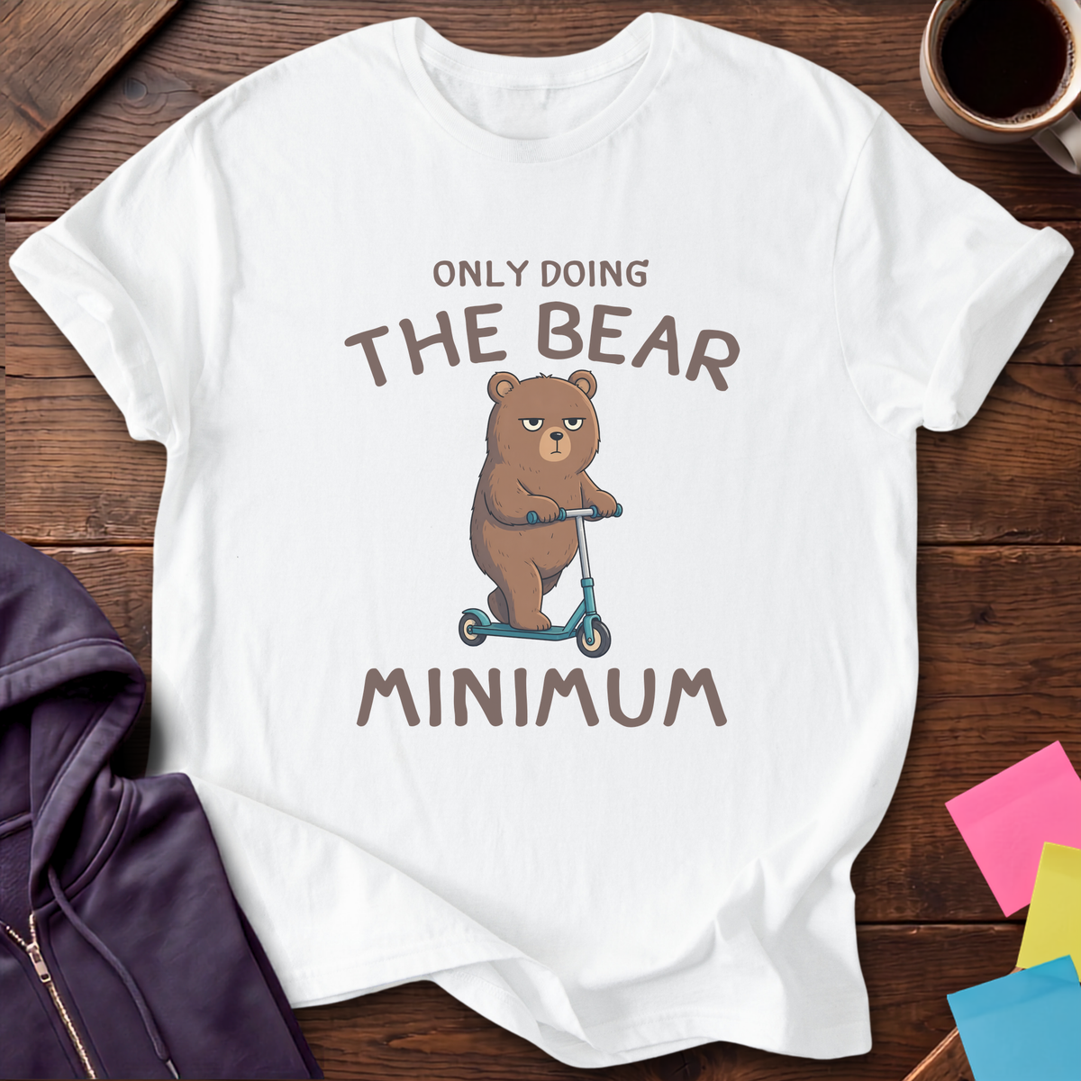 Bear Minimum T-Shirt — White