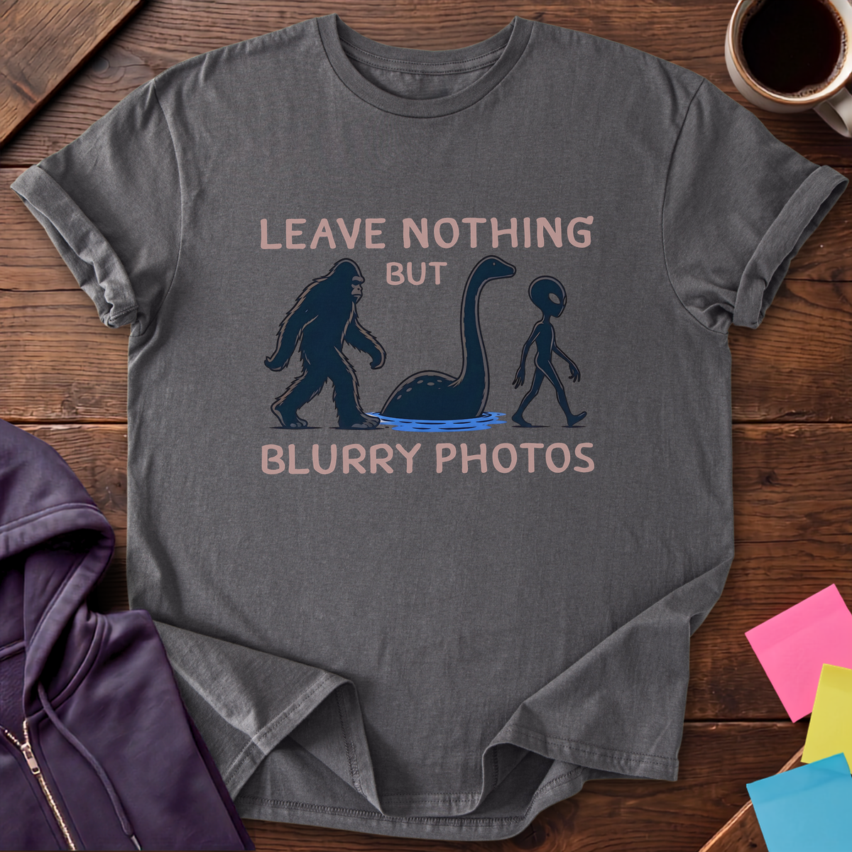 Blurry Photos Club T-Shirt — Charcoal