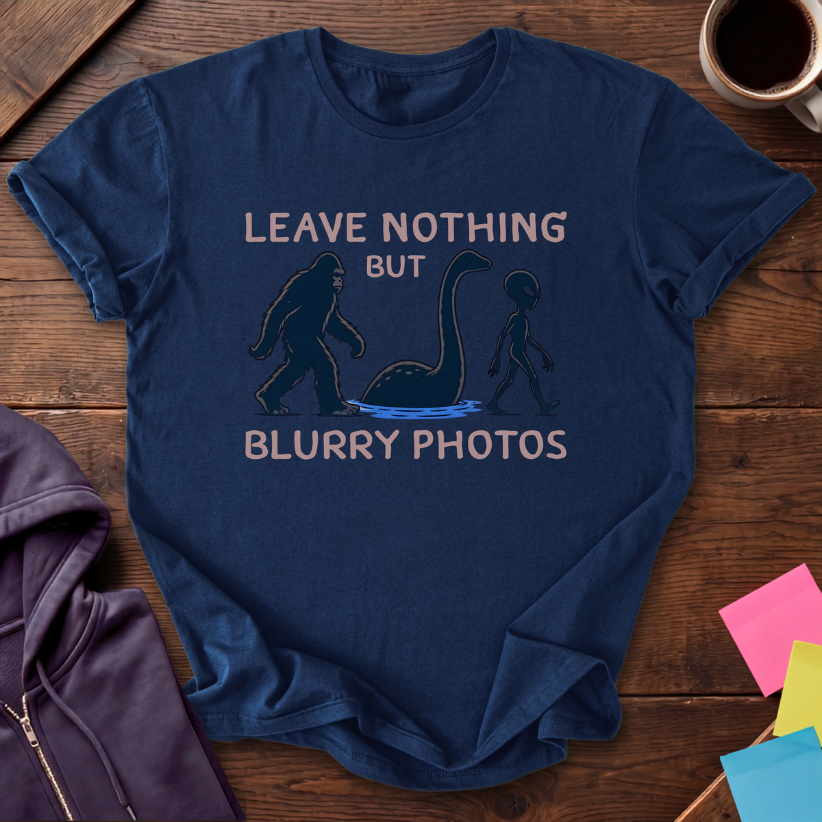 Blurry Photos Club T-Shirt — Navy