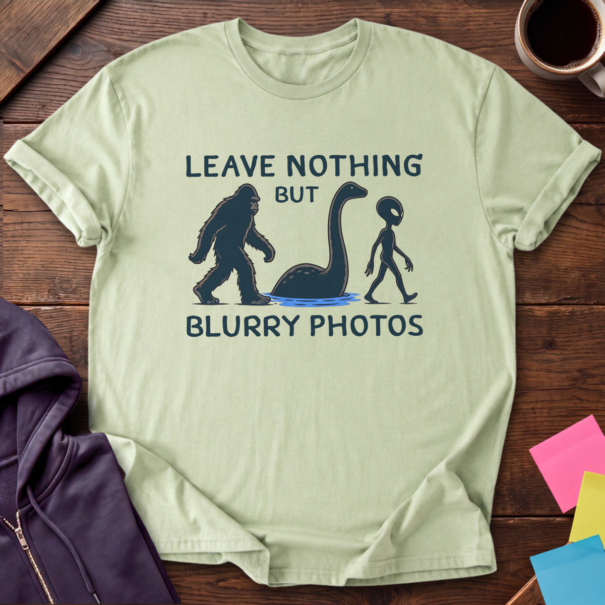 Blurry Photos Club T-Shirt — Pistachio