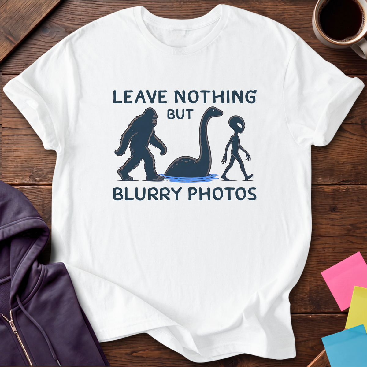 Blurry Photos Club T-Shirt — White