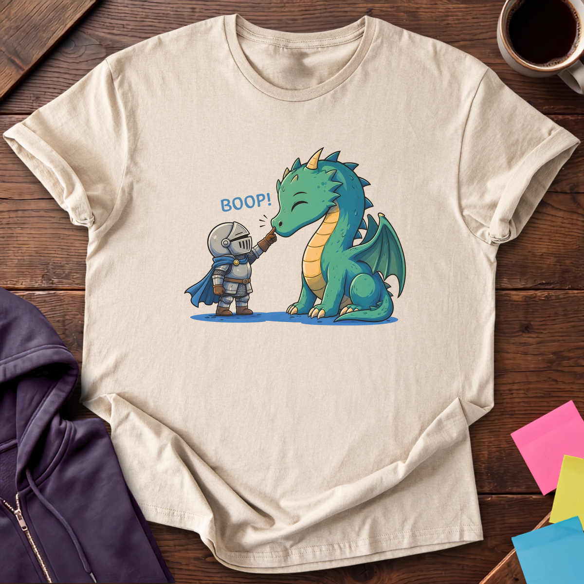 Boop the Dragon T-Shirt — Sand
