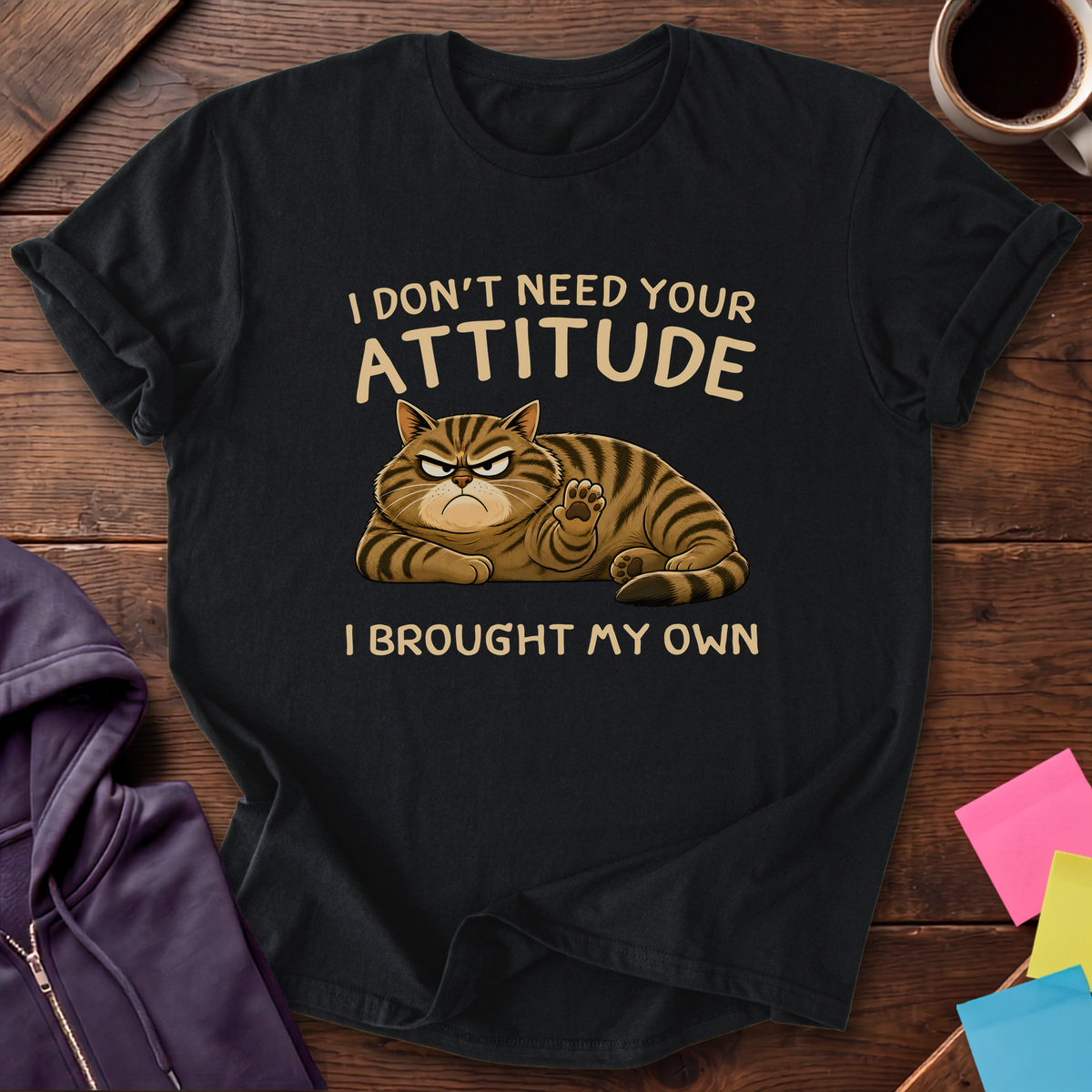 Brought My Own Attitude T-Shirt — Black