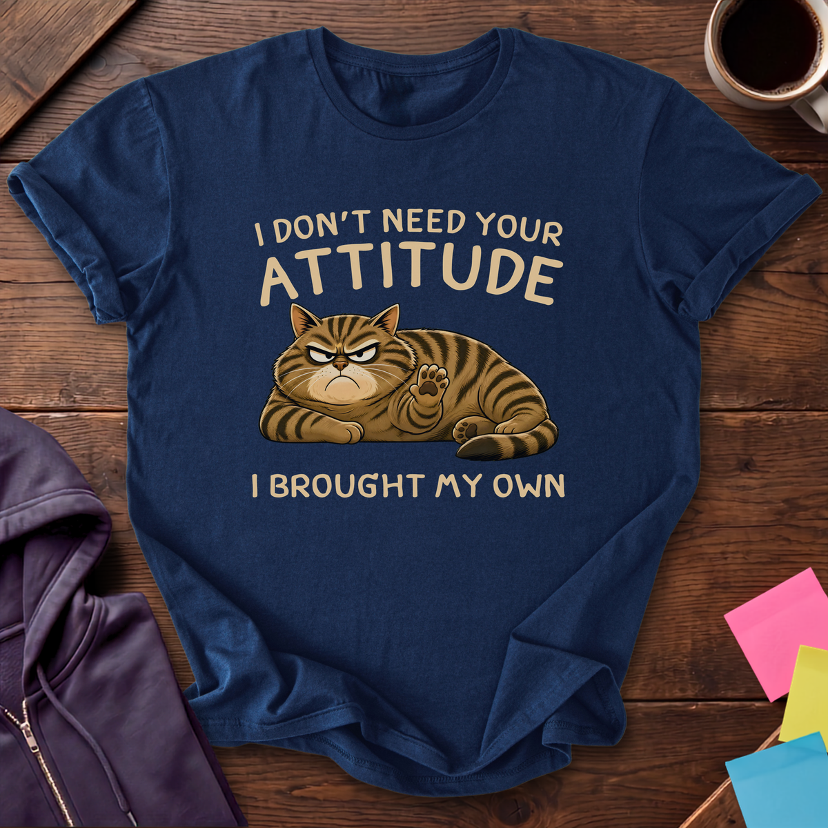Brought My Own Attitude T-Shirt — Navy