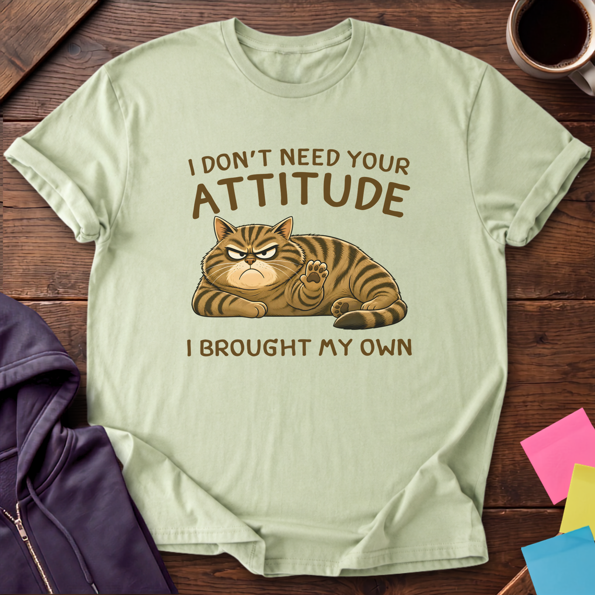 Brought My Own Attitude T-Shirt — Pistachio