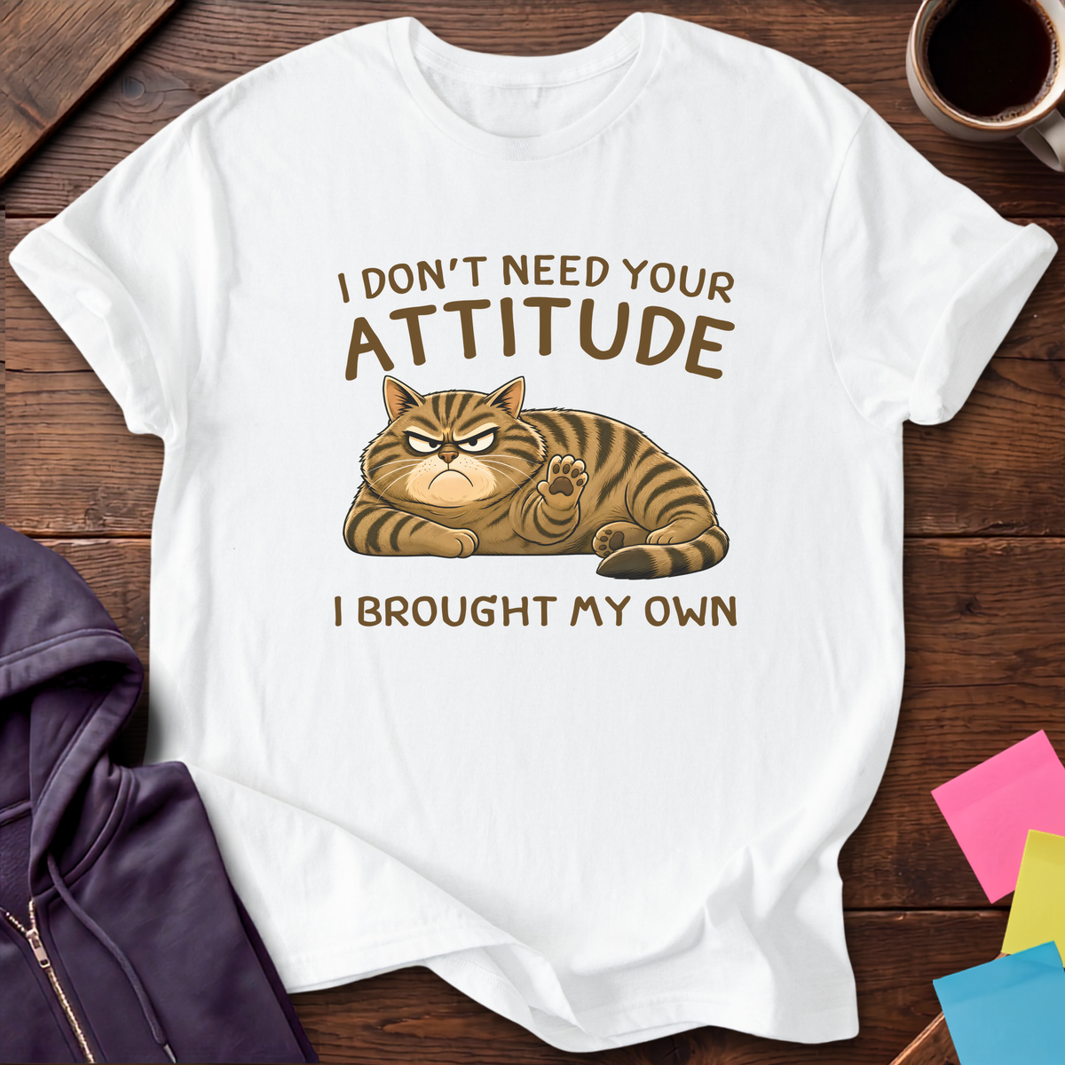 Brought My Own Attitude T-Shirt — White