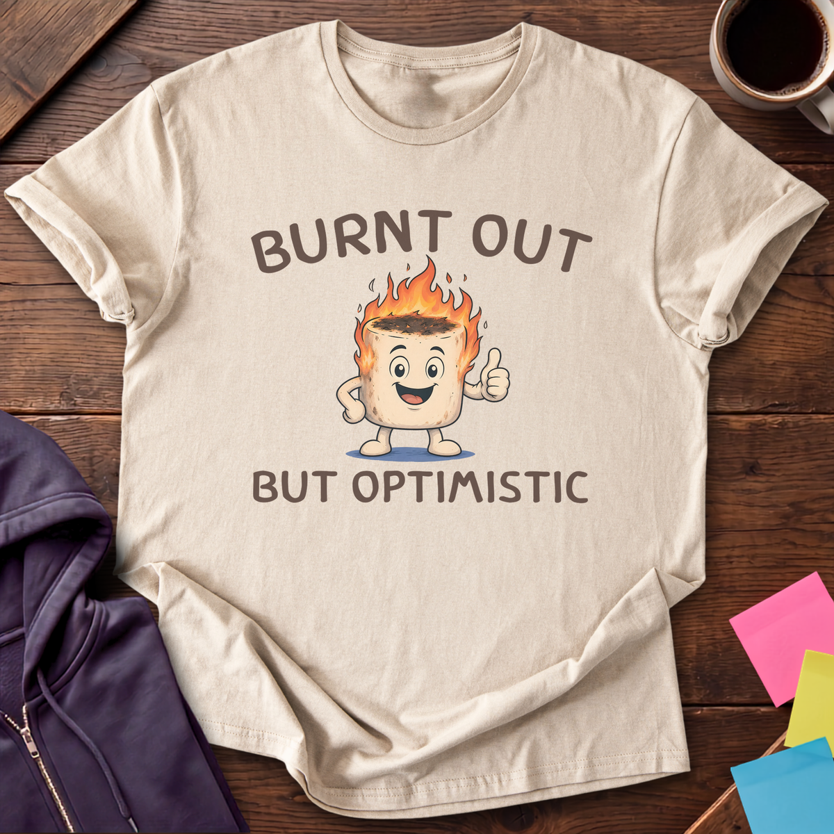 Burnt Out Marshmallow T-Shirt — Sand