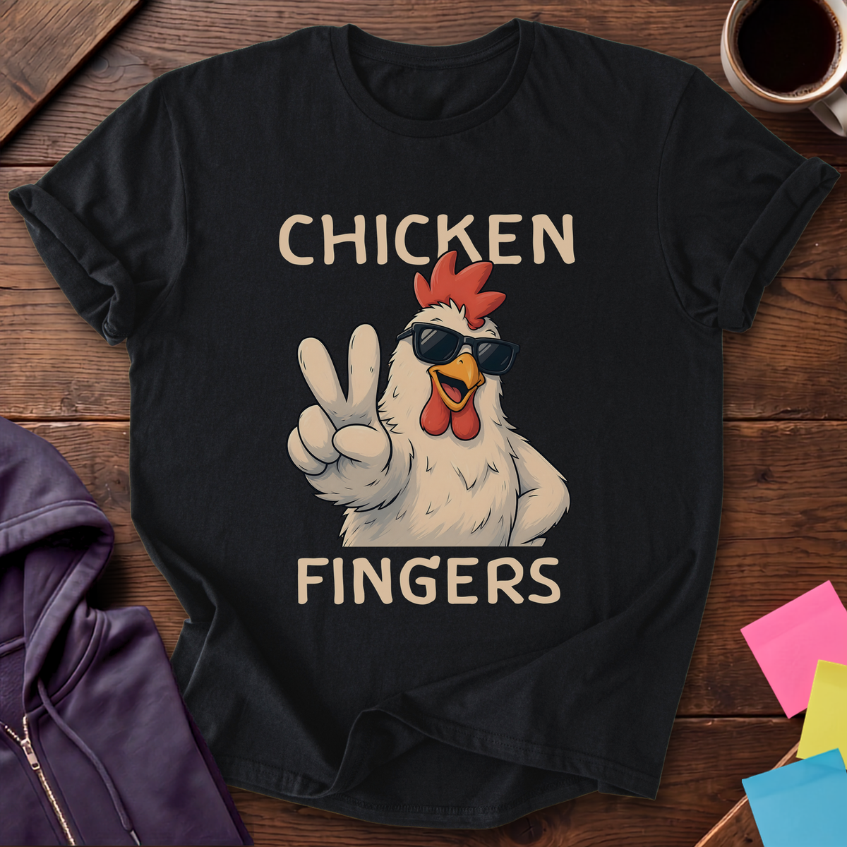 Chicken Fingers T-Shirt — Black
