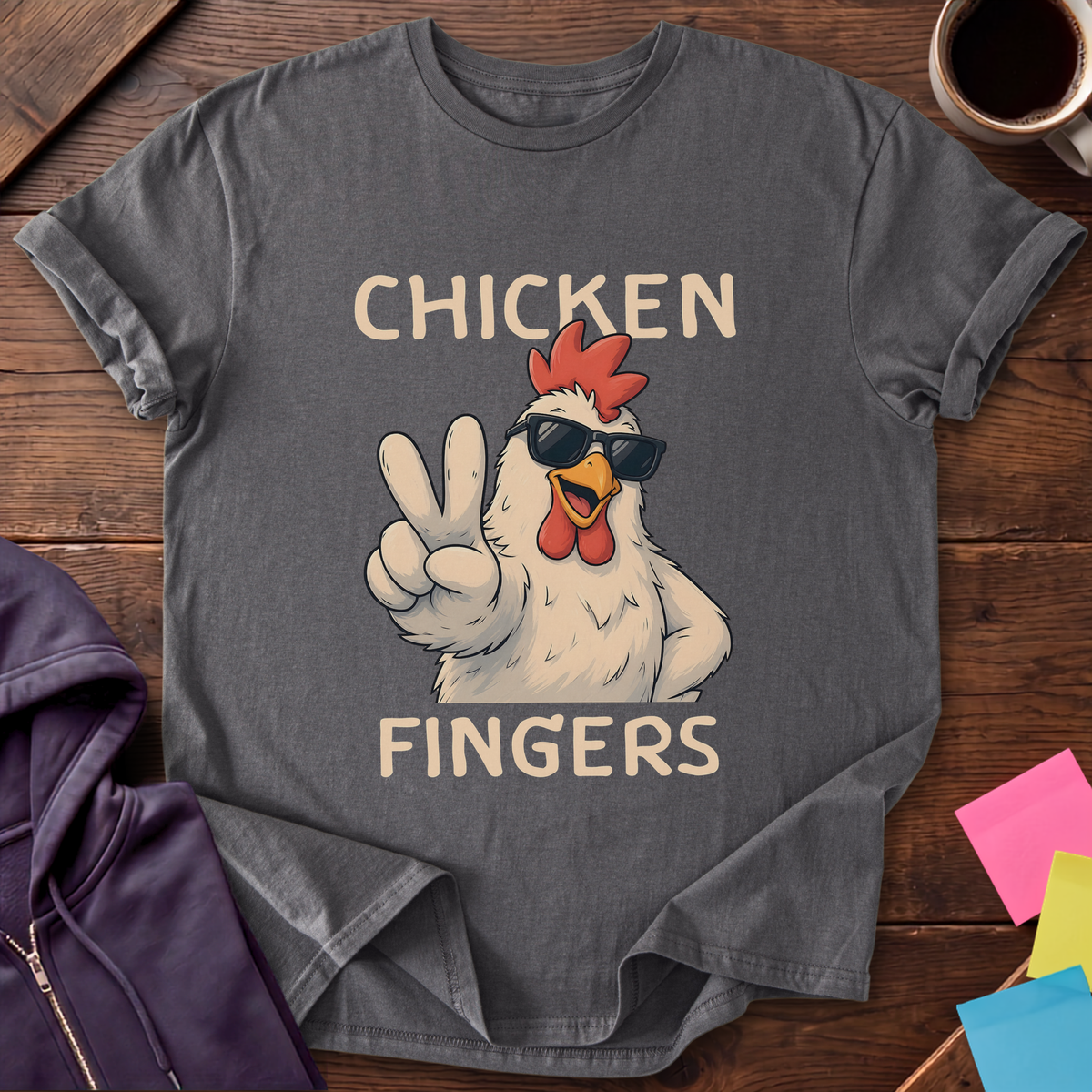 Chicken Fingers T-Shirt — Charcoal