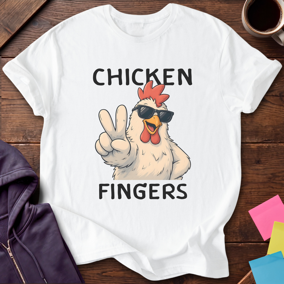 Chicken Fingers T-Shirt — White