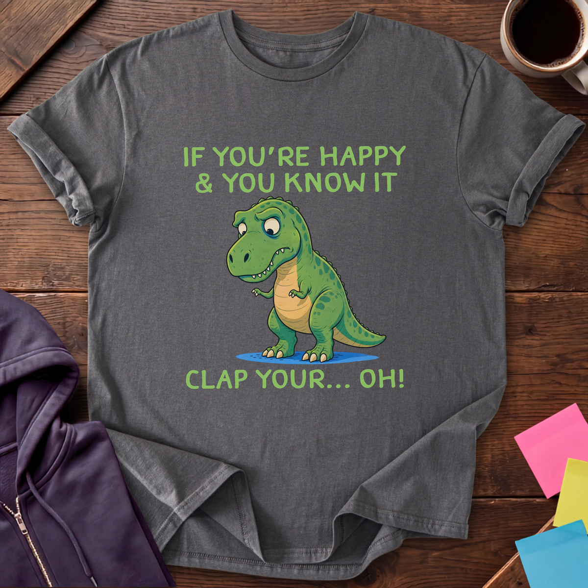 Clap Your Hands If T-Shirt — Charcoal