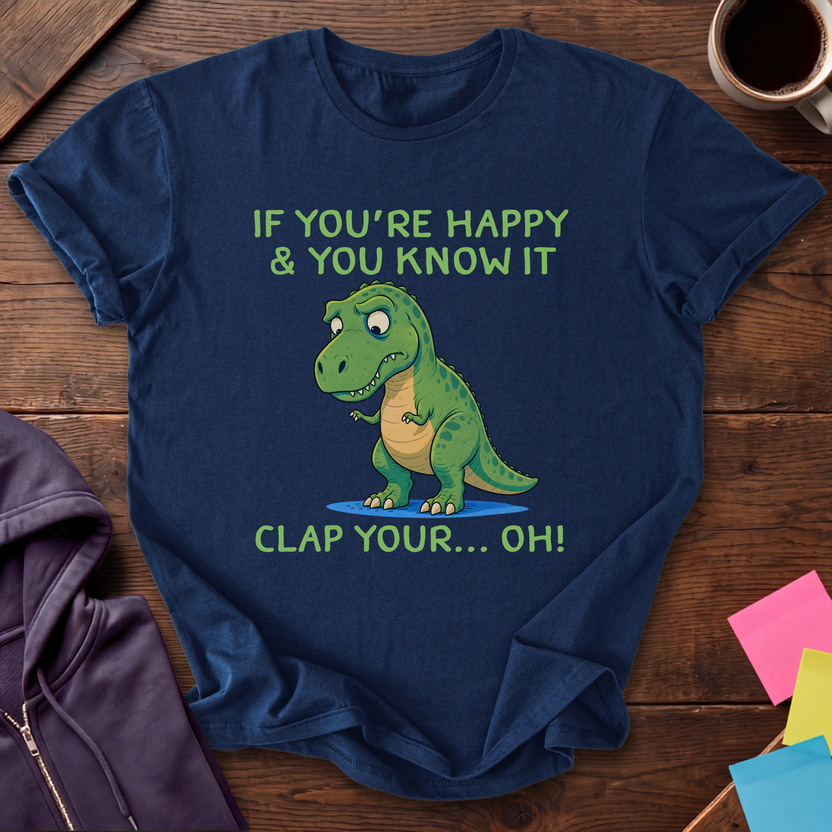 Clap Your Hands If T-Shirt — Navy