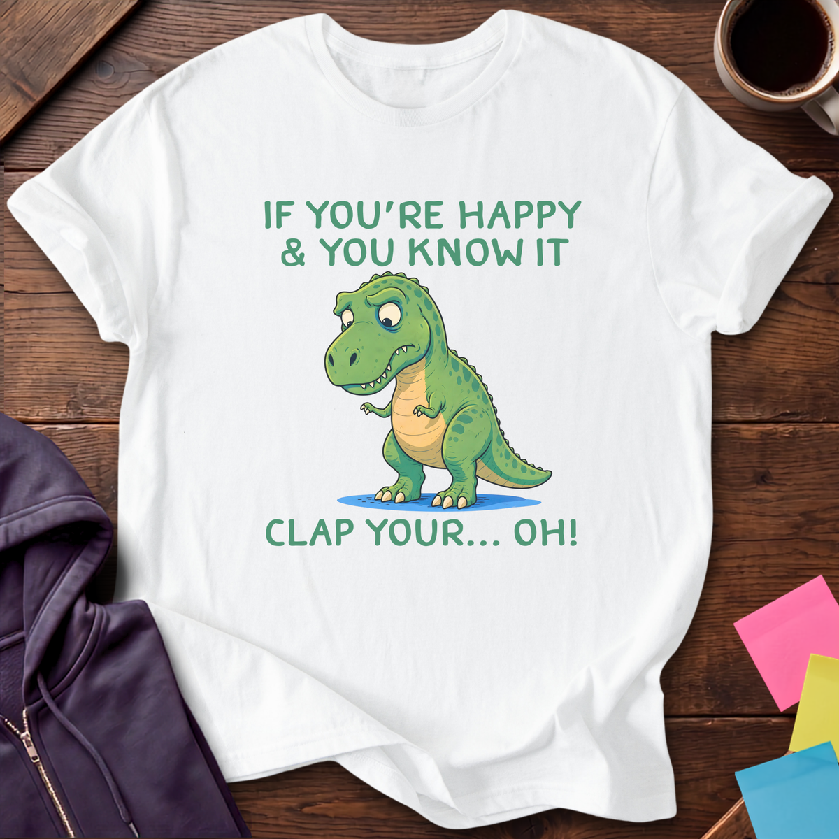 Clap Your Hands If T-Shirt — White