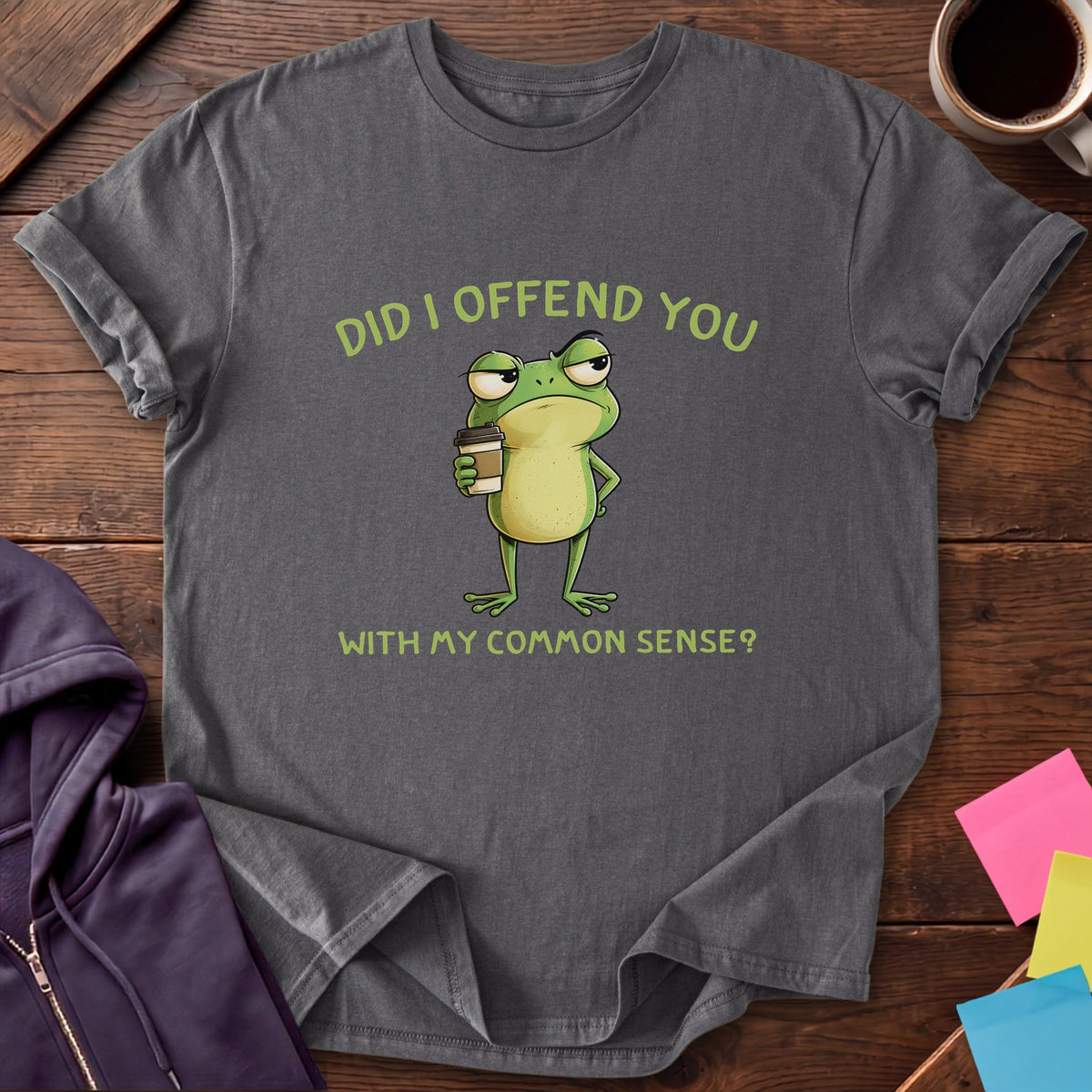 Common Sense Frog T-Shirt — Charcoal
