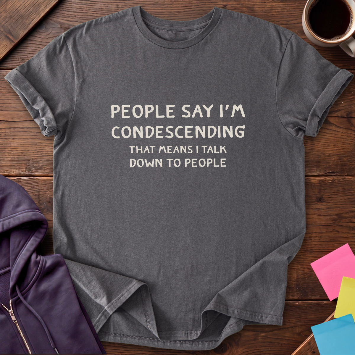 Condescending Wonka T-Shirt — Charcoal