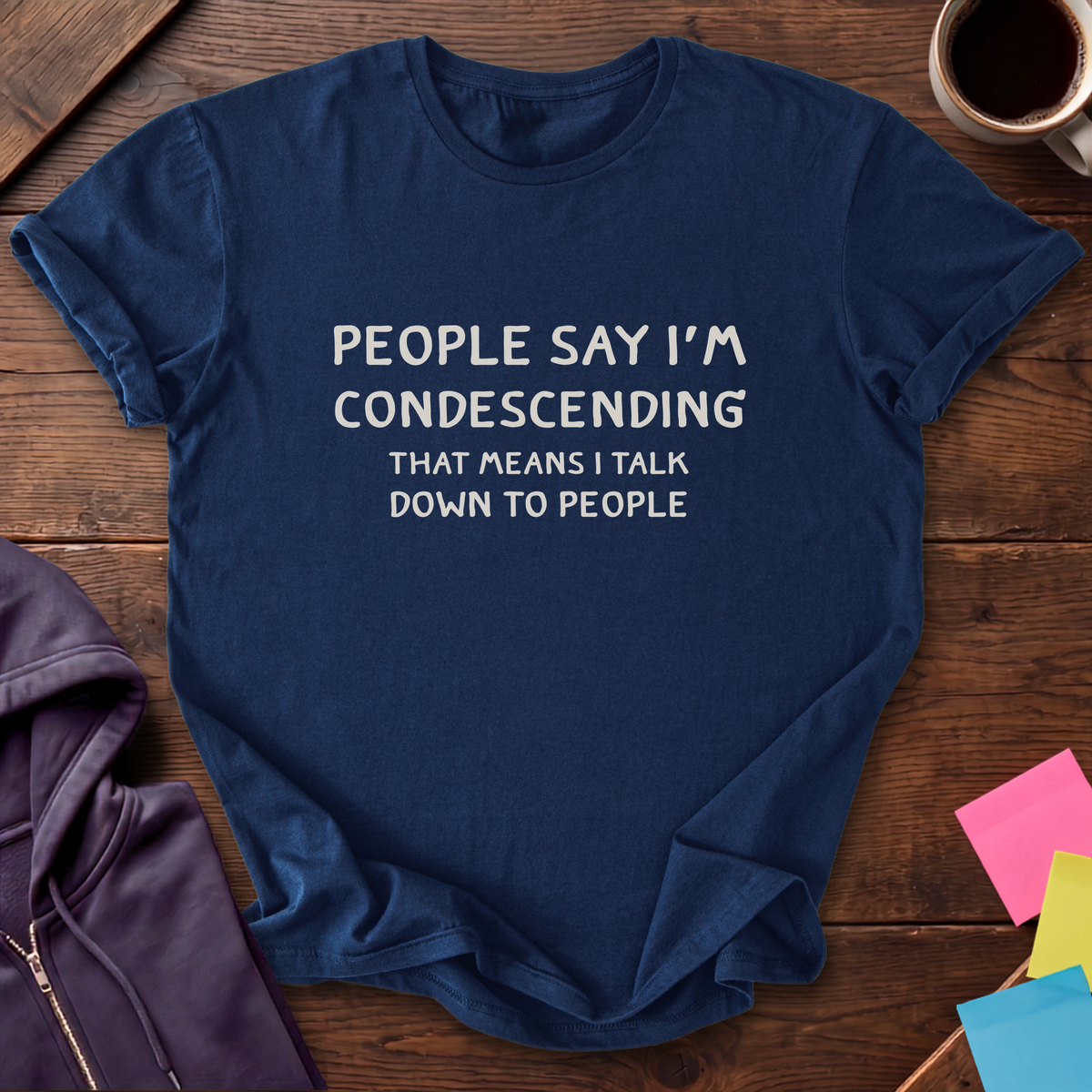 Condescending Wonka T-Shirt — Navy