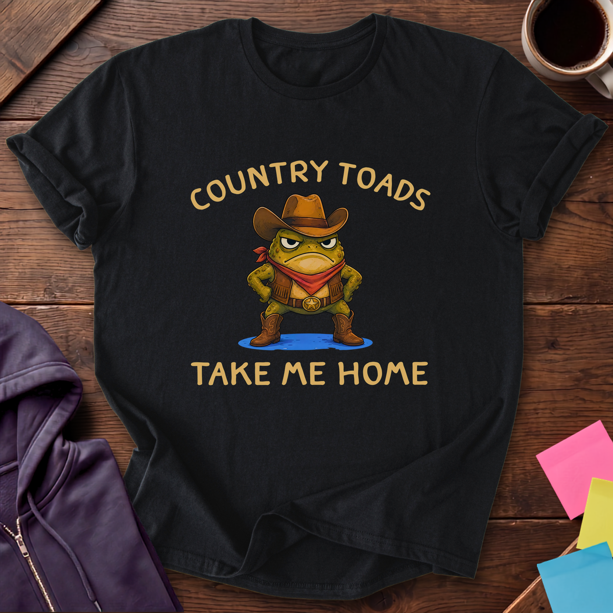 Country Toads T-Shirt — Black