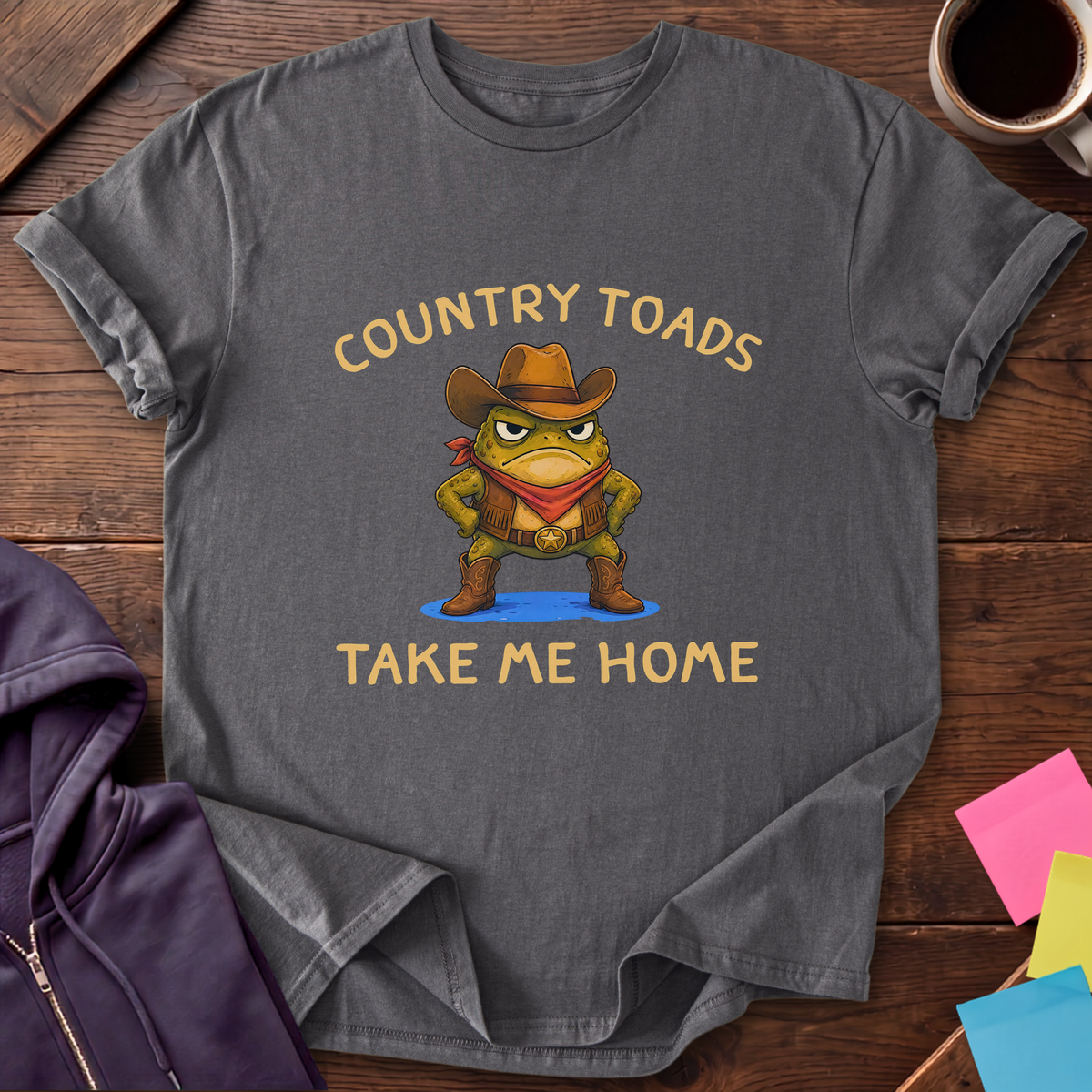 Country Toads T-Shirt — Charcoal