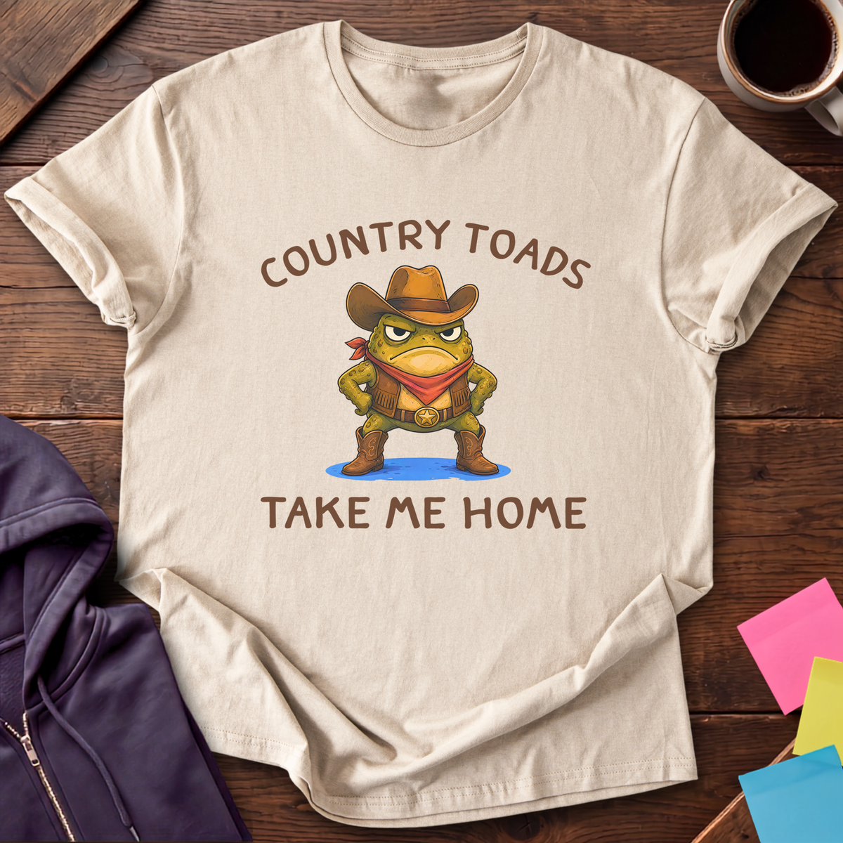 Country Toads T-Shirt — Sand