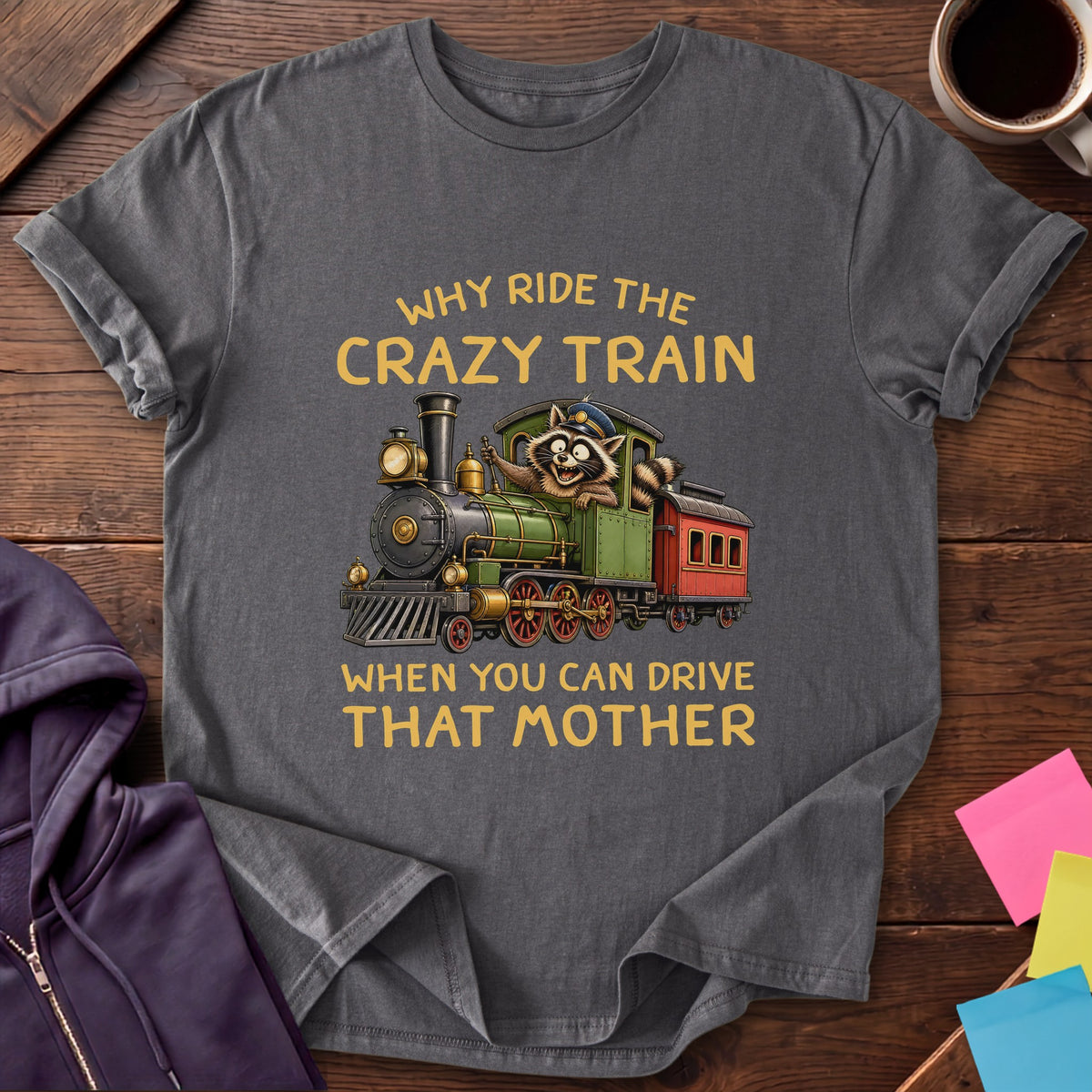 Crazy Train T-Shirt — Charcoal