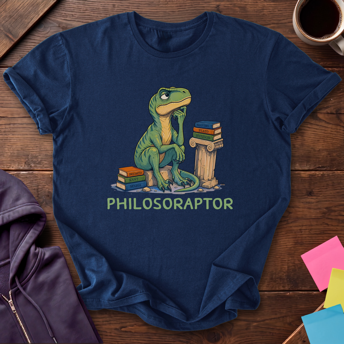 Deep Thoughts By Raptor T-Shirt — Navy