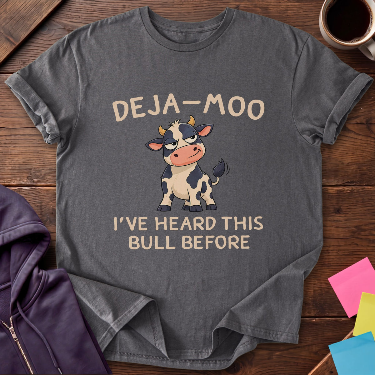 Deja Moo T-Shirt — Charcoal