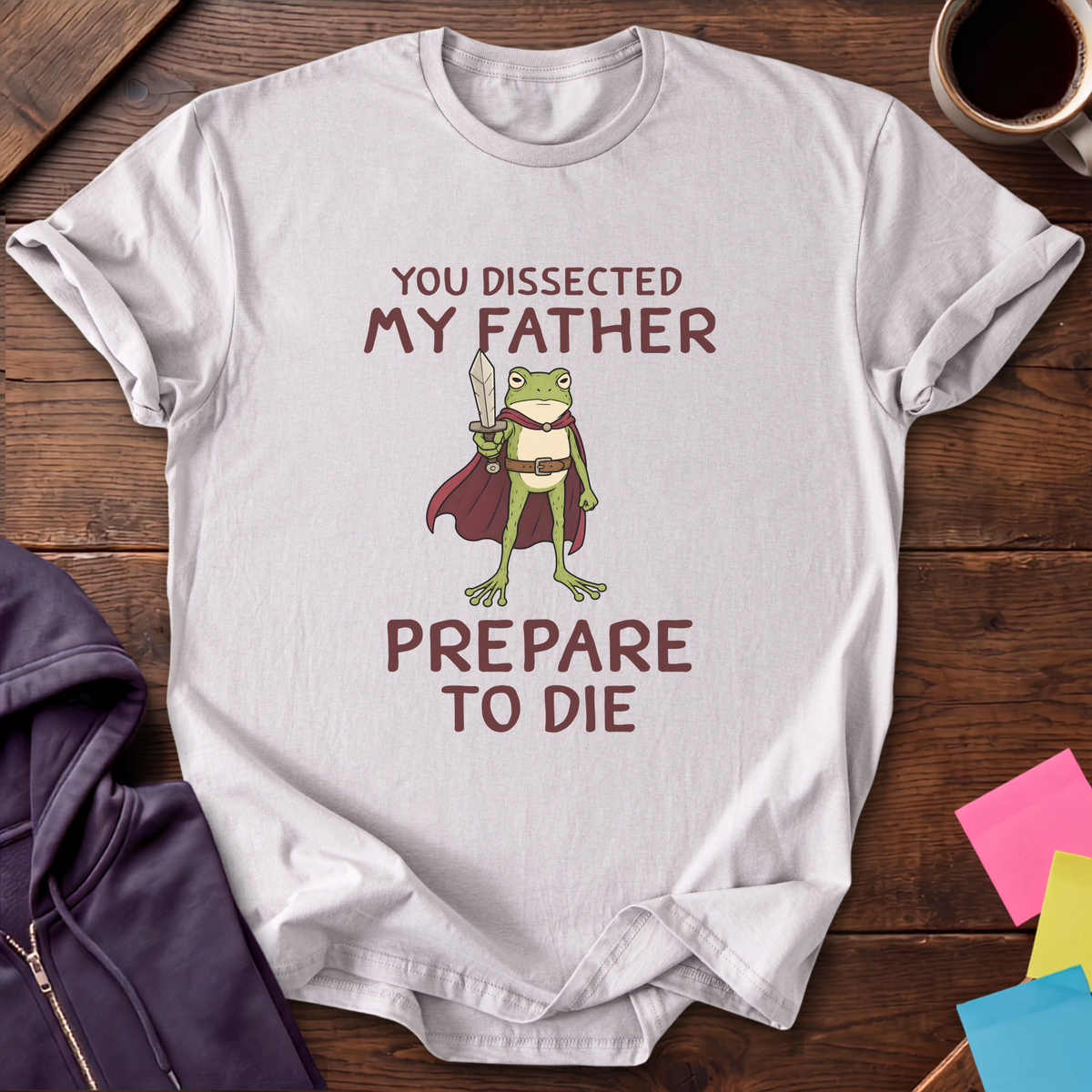 Dissected My Father T-Shirt — Ice Grey