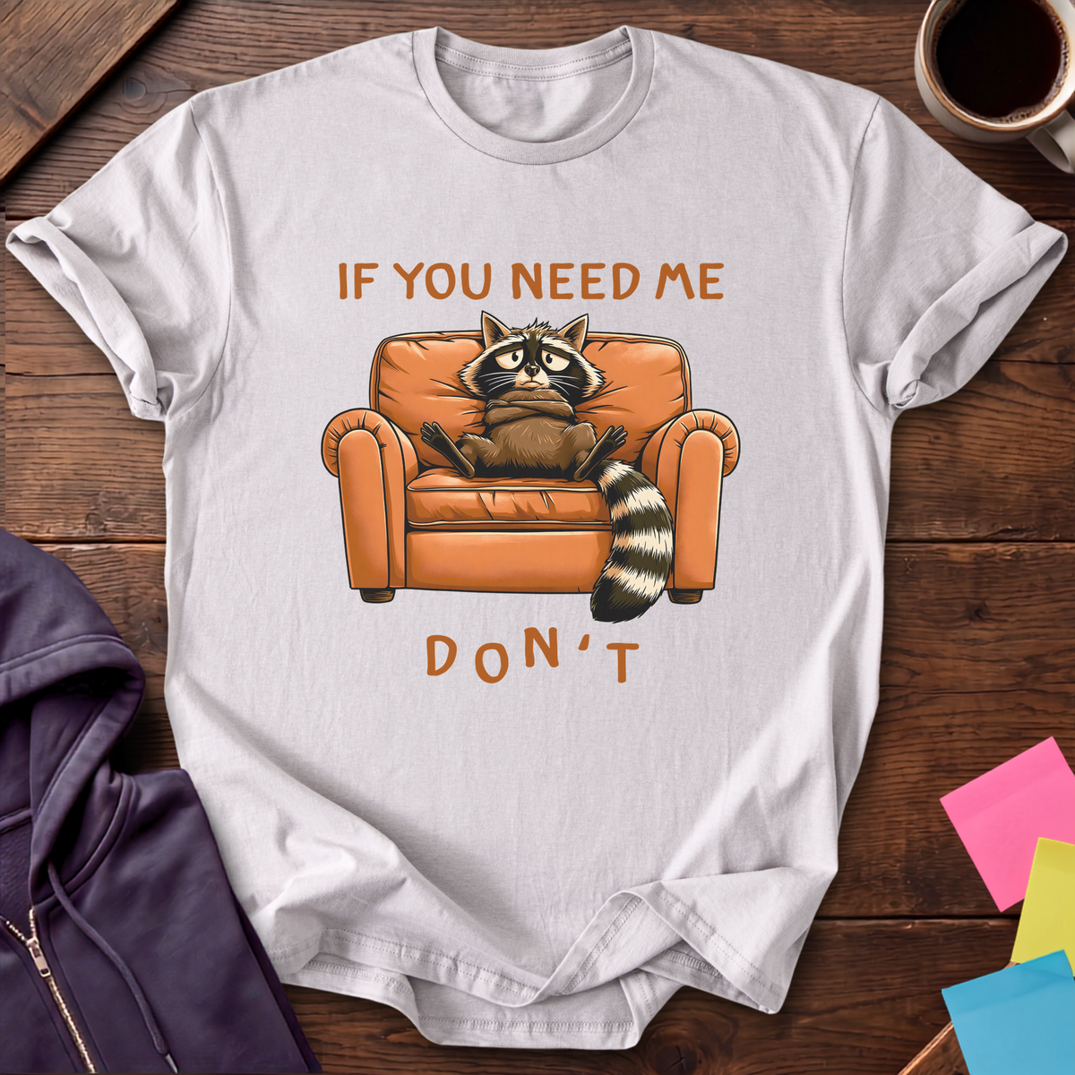 Don't Need Me T-Shirt — Ice Grey