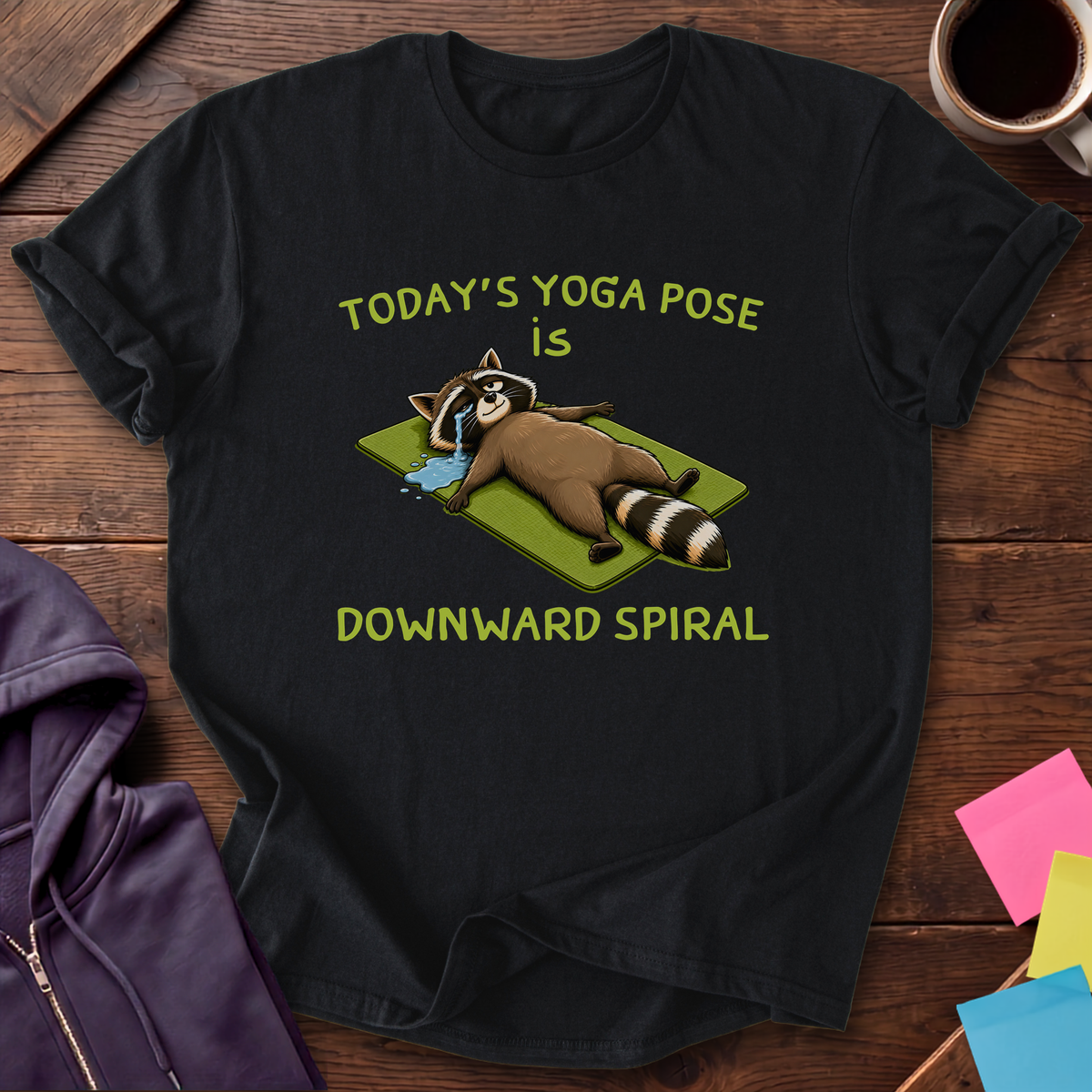 Downward Spiral T-Shirt — Black