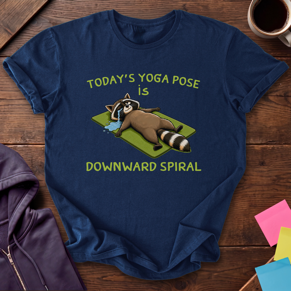 Downward Spiral T-Shirt — Navy