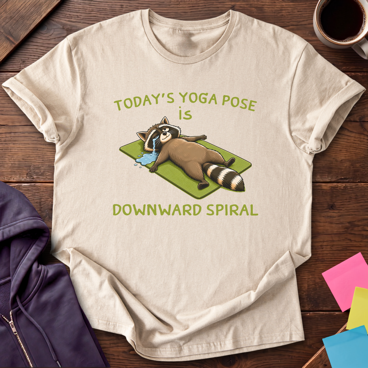 Downward Spiral T-Shirt — Sand