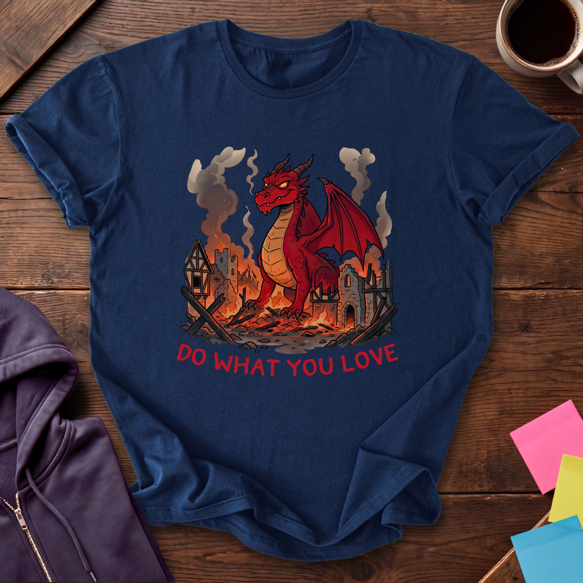 Dragon Do What You Love T-Shirt — Navy