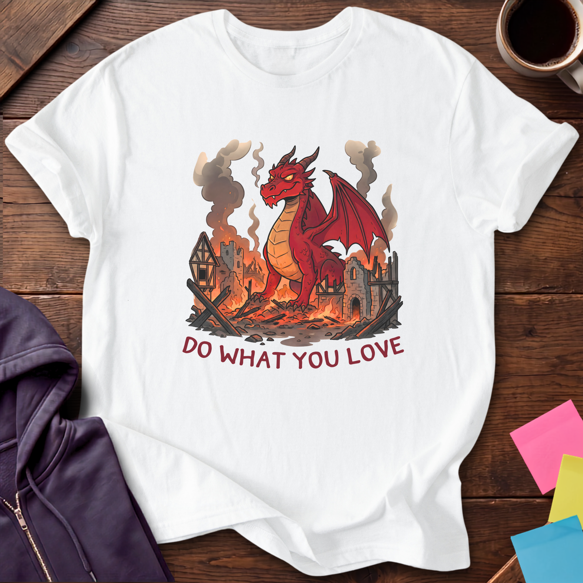 Dragon Do What You Love T-Shirt — White
