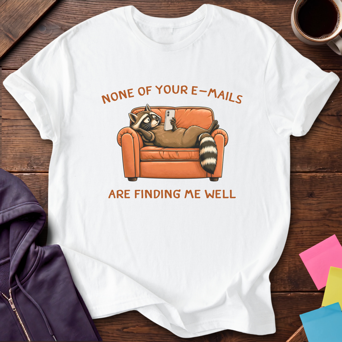 Emails Finding Me Well T-Shirt — White