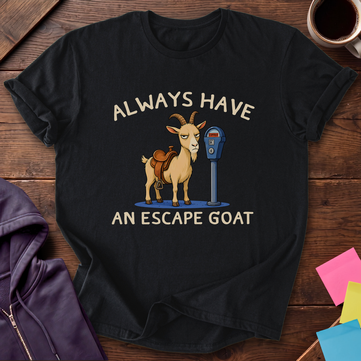 Escape Goat T-Shirt — Black