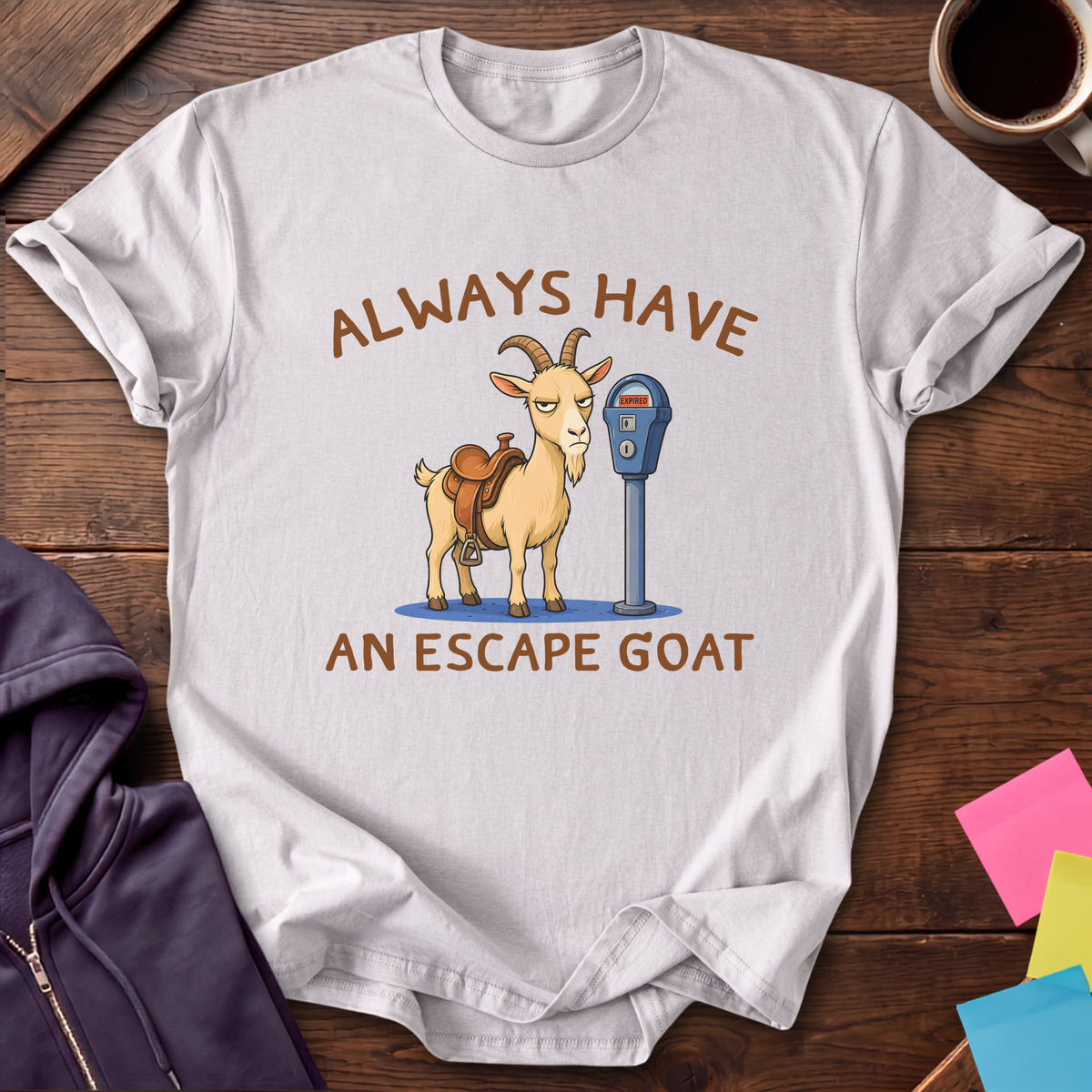 Escape Goat T-Shirt — Ice Grey